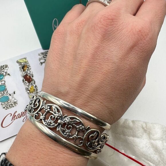 Carolyn Pollack "Changing Seasons" 925 cuff interchangable bracelet! - Picture 6 of 12
